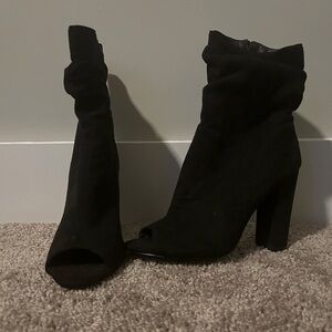 Open toe bootie